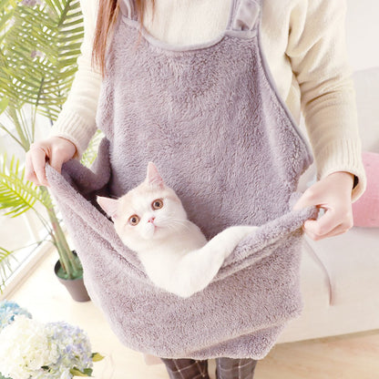 Pet Backpack for Dogs and Cats - Plush Dual Shoulder Bag