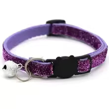 Adjustable Colorful Cat Collar with Bell for Pets